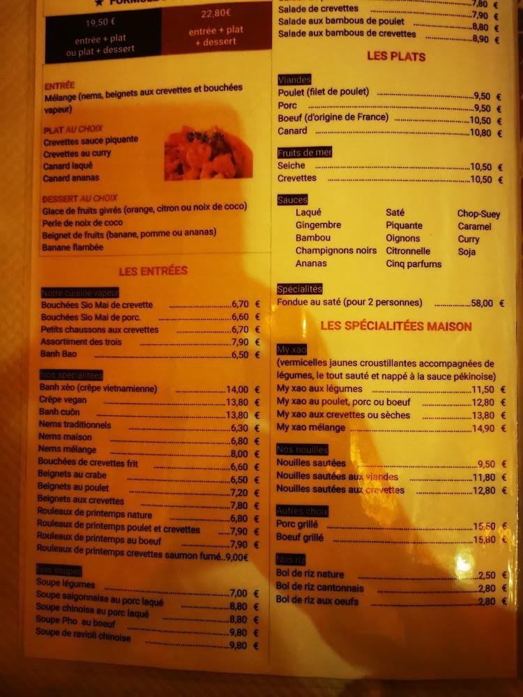 Restaurant La Tonkinoise - Menu Image 3