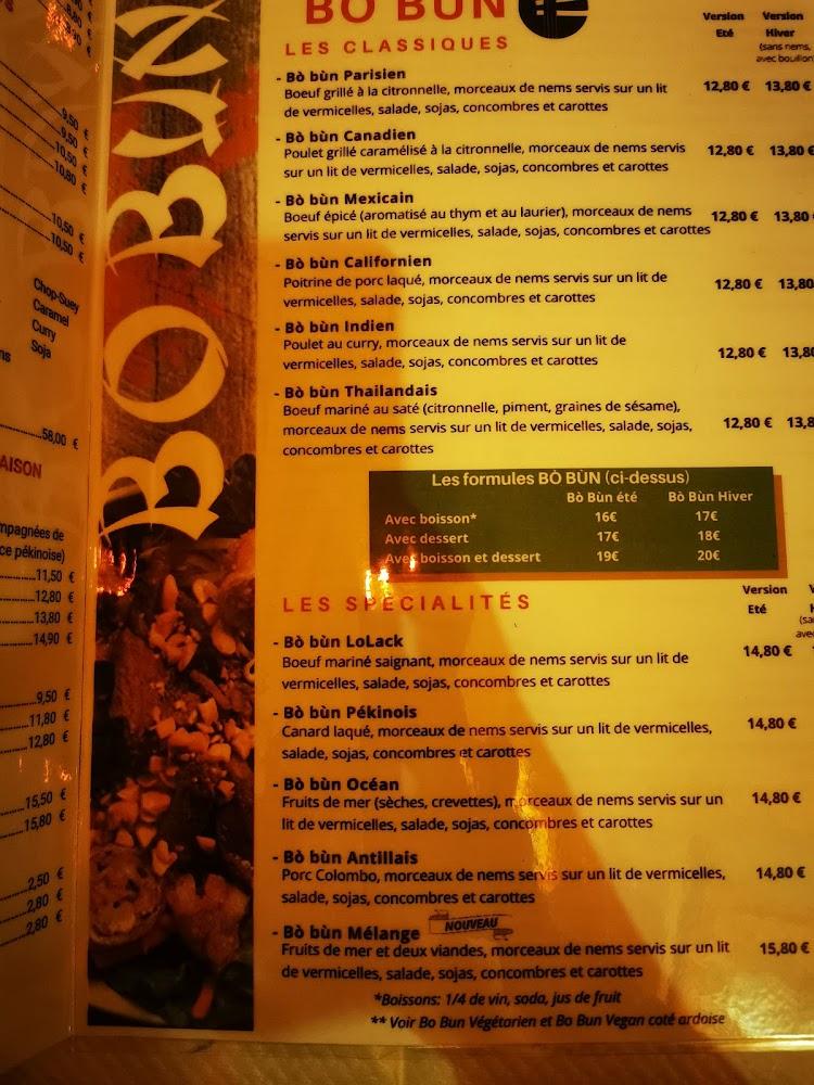 Restaurant La Tonkinoise - Menu Image 4